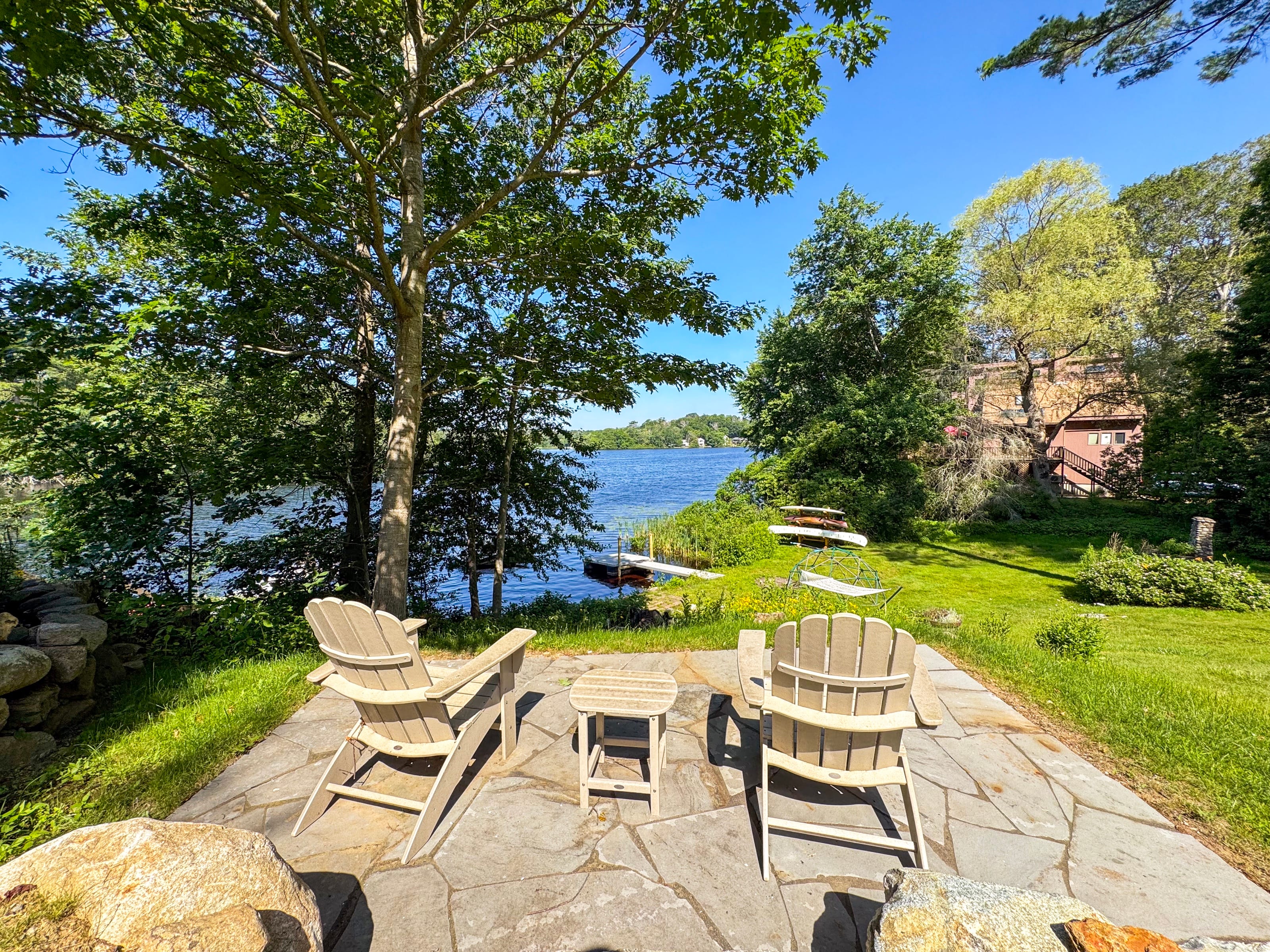 Lakeside yard