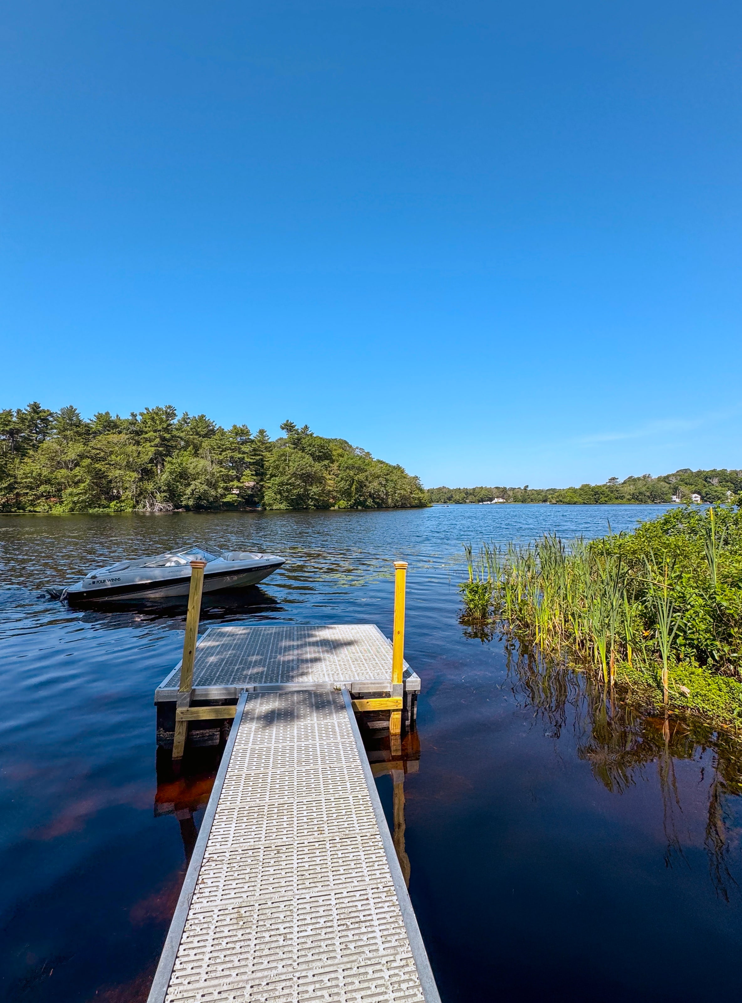 Private dock on Chebacco Lake
